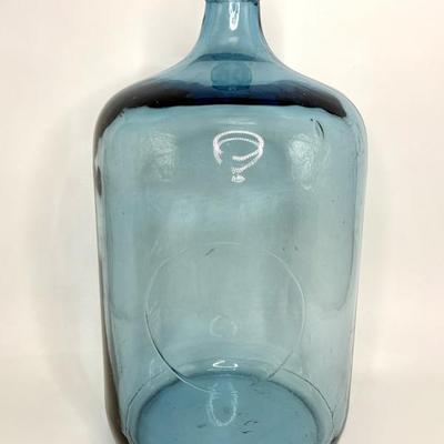 Heavy Blue Embossed Glass 5 Gallon Water Jug