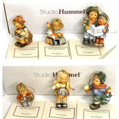 Set of 6 Vintage Hummel Goebel Mini Ornaments - New In Box