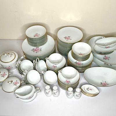 1960's Noritake China Set - Roseville Pattern - JAPAN - 117 Pieces