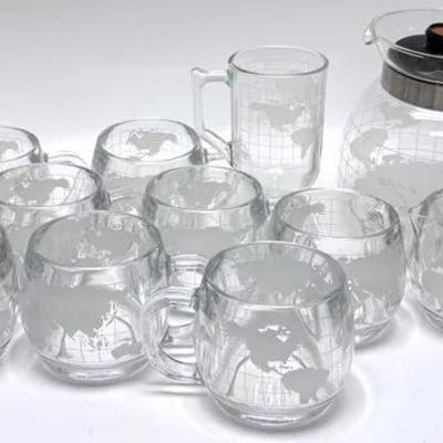 Vintage 1970s "Nestlé Nescafé" World Globe Coffee Set 