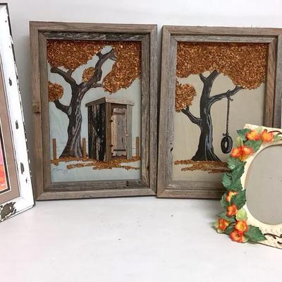 Collection of Various Framed Artwork and a Picture Frame