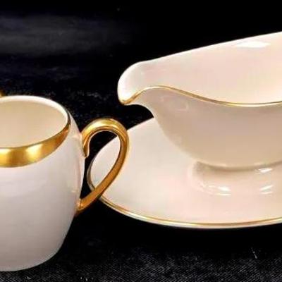 "Pickard" Jubilee Sugar and Creamer and Others