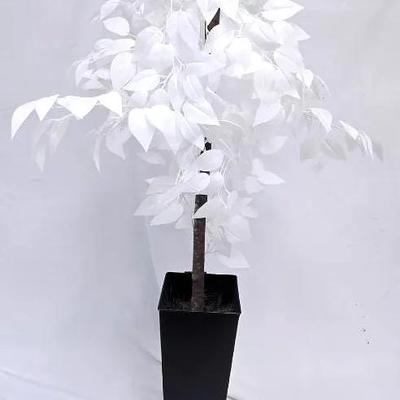 Artificial White Ficus Tree