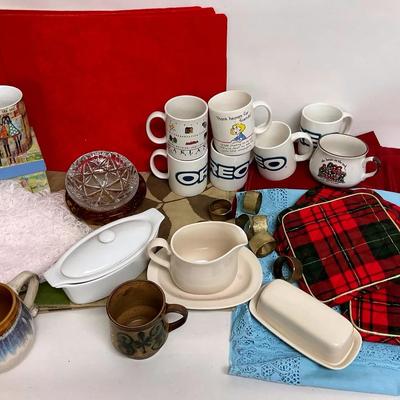 Assortment of Household Items and Dishes