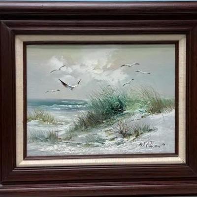 Coastal Serenity: Oil Painting