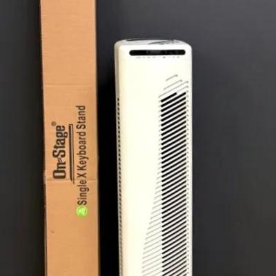 Tower Fan and "On-Stage" Single X Keyboard Stand 