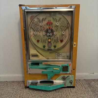 Vintage Japanese Pachinko Machine – Nishijin – Tokyo – Wooden Cabinet – Includes Balls
