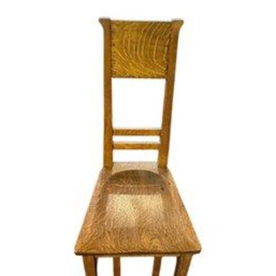 Oak Arts And Crafts Era Mission Antique Chair