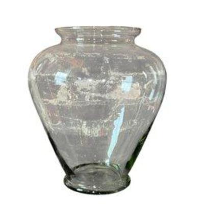 Vintage Mexican Glass Large Vase