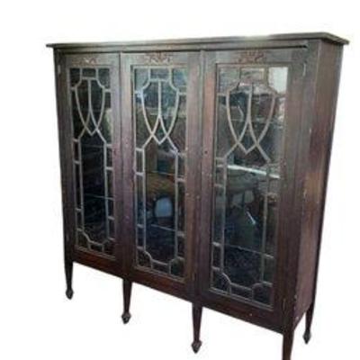 Antique 1920s Mahogany Sheboygan Record Cabinet