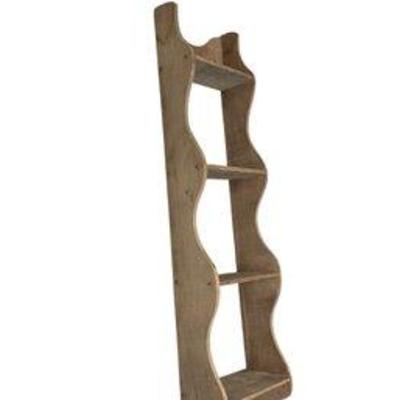 Primitive Wooden Long Narrow Wall Shelf