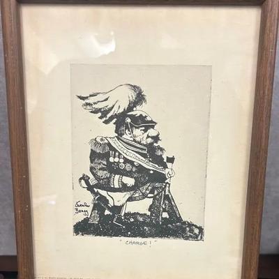 Framed Small “CHARGE!” by Charles Bragg