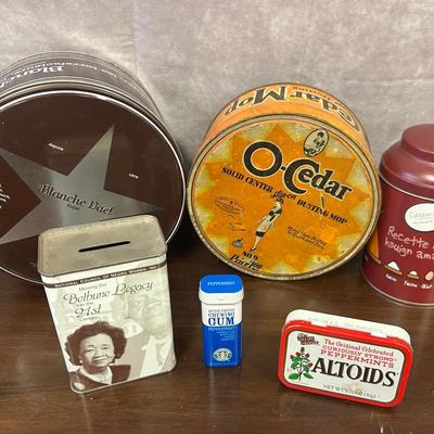 Collection Of Miscellaneous Empty Storage Tins 