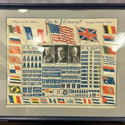 1918 Framed “Victory Banner No. 20”