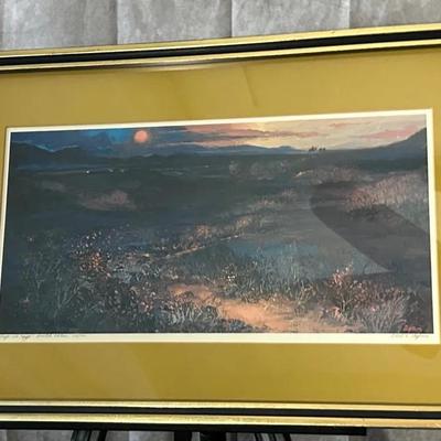 Framed Signed Print “Flight Into Egypt” by Robert Stephens