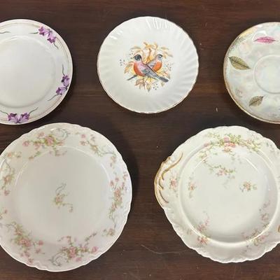 Assorted Porcelain Decorative Medium-Small Plates 