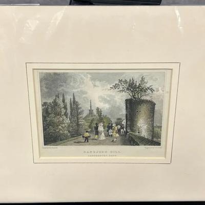 Sealed In Plastic Etching, “Danejohn Hill, Canterbury. Kent”, by George Sidney Shepherd