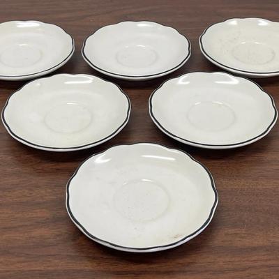 Buffalo China Scalloped Edge Saucer 