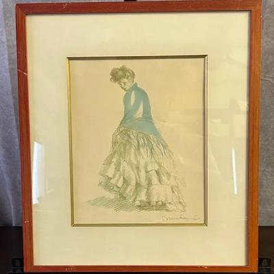 Lluís Muntané - Manola - Vintage Framed Print