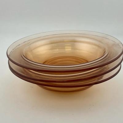 Vintage Glass Bowls - Set Of 3