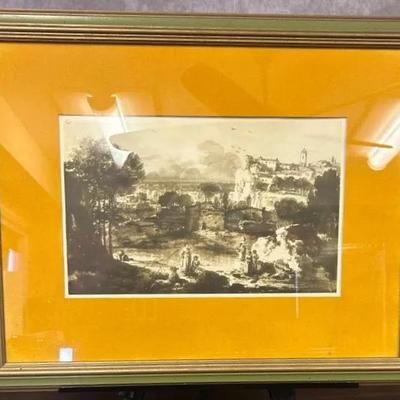 Framed Large Painting by Francesco Zuccarelli