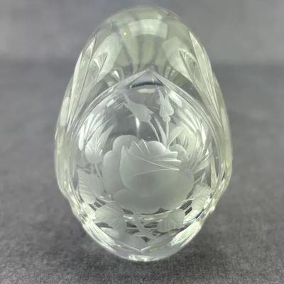 Fabergé, Cut Frosted Crystal Egg