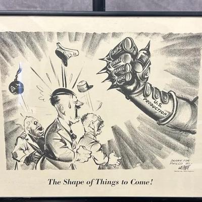 "The Shape of Things to Come!" Framed Etching By Charles George Werner 