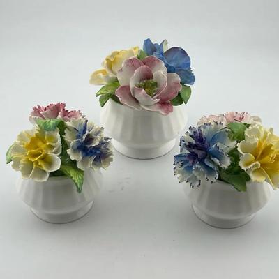 Ceramic Flowers - Royal Sutherland - Fine Bone China - Staffordshire England