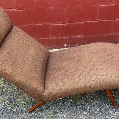 Mid-Century Teak Chaise Lounge
