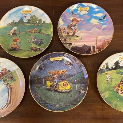 The Danbury Mint “The Joys of Golf” Limited Edition Collectible Plates by Gary Patterson 