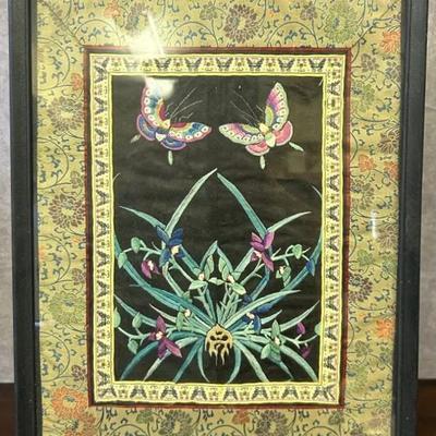 Framed Silk Embroidery 