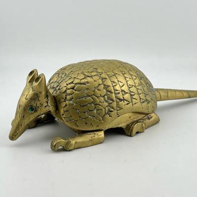 Brass Armadillo Ash Tray 