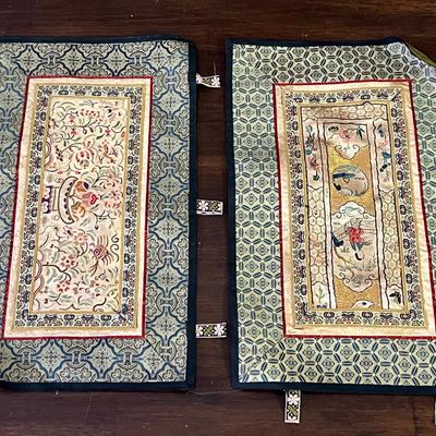 Chinese Embroidered Silk Tapestry