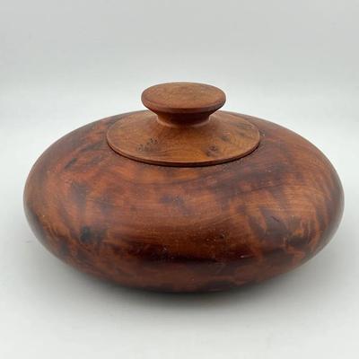 Hand Turned Burl Lidded Bowl