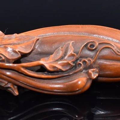 Japanese Boxwood Bean Netsuke