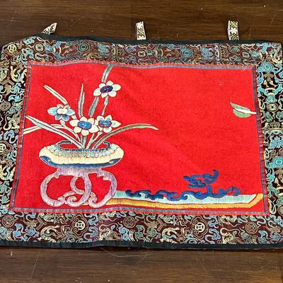 Chinese Embroidered Silk Tapestry