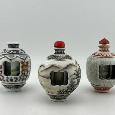 Chinese Porcelain Snuff Bottles 