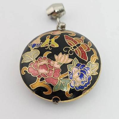 Chinese Enameled Cloisonne Floral Ornament