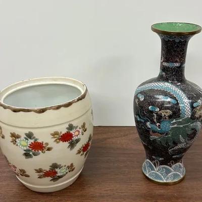 Pair Of Two Asian Vases 