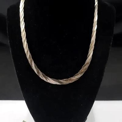 Sterling Necklace And Bracelet Set 