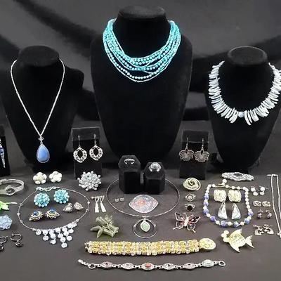 Blue And Green Themed Jewelry 