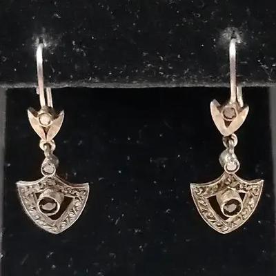 Sapphire And Diamond Earrings