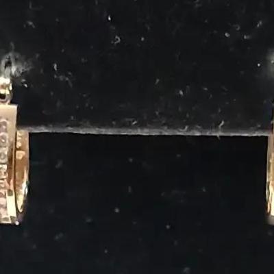 14K Diamond Earrings 