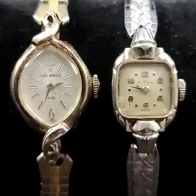 10K Gold Filled Paul Breguette And Helbros Ladies Watches 
