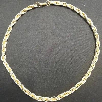 EHE148 - Myrna Lee Chang Pair of Gold-Toned Chains 