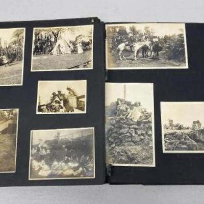 EHE337 - Antique Photo Album #4 of 5 Filled with Hawaiian People, Places, Events & More Early 1900s