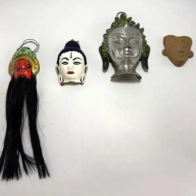 EHE041 - Multi lot of historical and religious tiny masks 