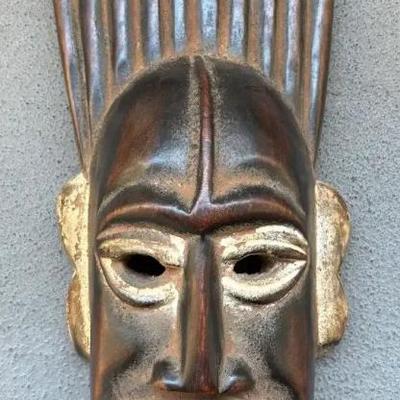 EHE020 African Wood Mask From Ghana