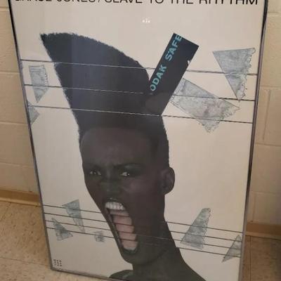 EHE055- Framed Grace Jones Poster
