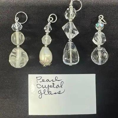 EHE117 - Myrna Lee Chang Pearl Crystal Glazed Pendant 